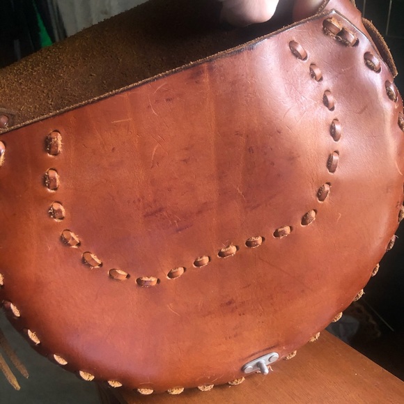 Leather stud and crystal shoulder bag - Picture 8 of 8